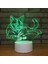 3D Kedi Gece Işığı Lambası Illusion Gece Lambası 7 Renk Değiştirme Dokunmatik Anahtar Masa Masa Dekorasyon Lambaları Hediye Akrilik Düz Abs Taban USB Kablosu Oyuncak (Yurt Dışından) 2