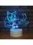 3D Kedi Gece Işığı Lambası Illusion Gece Lambası 7 Renk Değiştirme Dokunmatik Anahtar Masa Masa Dekorasyon Lambaları Hediye Akrilik Düz Abs Taban USB Kablosu Oyuncak (Yurt Dışından) 4