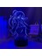 Anime 3D Işık Peri Kuyruk Juvia Lockser Şekil Yatak Odası Dekoru Için Gece Lambası Odası Dekor Hediye Manga LED Lamba Peri Kuyruk (Yurt Dışından) 1