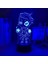 Hayranları Için Oyun Moiraed 3D Nightlight 16 Renkler Dekor Illusion Uzaktan Kumanda ile LED Lamba, Oyun Figürü Noel Hediyesi Oyuncaklar Çocuklar/erkekler (Yurt Dışından) 1