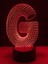 Çocuklar Gece Lambası G Harfi 3D Optik LED Illusion Lambası USB Uzaktan Kumandalı 16 Renk Değiştirme Doğum Günü Xmas Yeni Yıl Hediye Fikri Erkek Kız Çocuklar Için (Yurt Dışından) 4