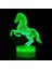 3D At Gece Lambası Masa Danışma Optik Illusion Lambaları 16 Renk Değiştirme Işıkları LED Masa Lambası Noel Ev Aşk Doğum Günü Çocuk Çocuk Dekor Oyuncak Hediye (Yurt Dışından) 2