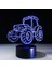 Otomatik 7 Renk Değişimi 3D Stereoskopik Efekt Illusion Gece Lambası LED Masa Lambası Dokunmatik Anahtar Odası Dekor Hediye (Yurt Dışından) 1