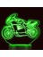 3D Motosiklet Araba Gece Lambası LED Lamba Illusion 7 Renk Değiştiren Masa Masa Dekorasyon Lambaları Doğum Günü Hediyesi Akrilik Taban USB Kablosu Oyuncak (Yurt Dışından) 4
