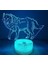 3D Kurt Gece Işığı Lambası Illusion 7 Renk Değiştirme Dokunmatik Anahtar Masa Masa Dekorasyon Lambaları Akrilik Düz Abs Taban USB Kablosu Doğum Günü Hediyesi Oyuncaklar (Yurt Dışından) 2
