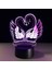Çocuklar Gece Lambası Kuğu 3D Optik LED Illusion Lambası USB Uzaktan Kumanda ile 16 Renk Değiştirme Doğum Günü Xmas Yeni Yıl Hediye Fikri Erkek Kız Çocuklar Için (Yurt Dışından) 4