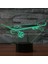 3D Vizyon USB 7 Renk Değiştirme Gece Lambası Masa Masa 3D LED Illusion Kaykay Lambası (Yurt Dışından) 2