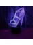 3D Optik Illüzyon Lambası LED Gece Lambası Yüksek Topuk Başucu Lambası Çocuklar Uyku Için Lamba 16 Renk Değiştirme Mood Lambası, Doğum Günü Için Gece Lambası Yeni Yıl Tatil Dekoru (Yurt Dışından) 5
