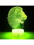 3D Aslan Gece Lambası Masa Danışma Optik Illusion Lambaları 7 Renk Değiştirme Işıkları LED Masa Lambası Noel Ev Aşk Doğum Günü Çocuk Çocuk Dekor Oyuncak Hediye (Yurt Dışından) 3