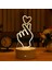 Sevgililer Günü Için 3D Yaratıcı Işık, LED USB Ekran Işık Lambası Akrilik Gece Lambası Kadınlar Için LED Lamba Hediye, Anne, Sevgililer Günü, Yıldönümü (Yurt Dışından) 1