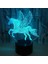 Çocuklar Için Unicorn 3D Gece Işığı, Illüzyon Lambası Dokunmatik Masa Masası LED Lamba USB Kablosu ile 7 Renk Değiştirme, Erkekler ve Kızlar Için Tatil Doğum Günü Yılbaşı Hediyeler (Yurt Dışından) 3