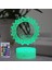 3D Müslüman Allah Gece Lambası LED Lamba Illusion 16 Renk Değiştiren Masa Masa Dekorasyon Lambaları Doğum Günü Hediyesi Akrilik Taban USB Kablosu Oyuncak (Yurt Dışından) 1
