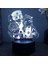 Tuvalet Bağlı Hanako Kun Tbhk Yatak Odası Için LED 3D Illusion Lamba Manga Gece Işıkları Anime Aksiyon Figürleri Dekorasyon Çocuk Hediyesi (Siyah Taban 16 Renk, 01) (Yurt Dışından) 3