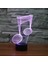 Çocuklar Ev Hediyeleri 7 Renkli Görsel Dokunmatik Lamba Müzik Notu 3D LED Gece Işıkları Aksesuarı (Yurt Dışından) 3