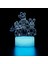 Xierdio Yatak Odası Gece Lambası 3D Çocuk Odası Dekorasyonu Başucu Masa Lambası Beyaz Crackle Dokunmatik 7 Renk Değişimi Uzaktan Kumanda Ayarı ile Yanılsama Işığı LED Teddy Bear Ya (Yurt Dışından) 4