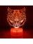 3D Kaplan Aslan Gece Işığı Lambası Illusion Gece Lambası 7 Renk Değiştirme Dokunmatik Anahtar Masa Masası Dekorasyon Lambaları Hediye Akrilik Düz Abs Taban USB Kablosu Oyuncak (Yurt Dışından) 2
