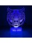 3D Kaplan Aslan Gece Işığı Lambası Illusion Gece Lambası 7 Renk Değiştirme Dokunmatik Anahtar Masa Masası Dekorasyon Lambaları Hediye Akrilik Düz Abs Taban USB Kablosu Oyuncak (Yurt Dışından) 4