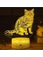 3D Kedi Gece Işığı Lambası Illusion Gece Lambası 7 Renk Değiştirme Dokunmatik Anahtar Masa Masa Dekorasyon Lambaları Hediye Akrilik Düz Abs Taban USB Kablosu Oyuncak (Yurt Dışından) 1