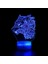 3D Kurt Gece Işığı Lambası Illusion Gece Işığı 16 Renk Değiştirme Masa Masası Dekorasyon Lambaları Akrilik Düz Abs Tabanlı USB Kablosu Oyuncakla Hediye (Yurt Dışından) 4