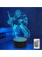 3D Buz Hokeyi Oyuncusu Gece Işığı Lambası Illusion Gece Lambası 16 Renk Değiştirme Masası Masa Dekorasyon Lambaları Hediye Akrilik Düz Abs Taban USB Kablosu Oyuncak (Yurt Dışından) 1