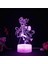 Genshin Darbe Oyunu 3D Erkek Için Gece Lambası 16 Renk Kız Odası Dekoru Illusion LED Lamba USB Oyunu Raiden Shogun Şekil Uygun Çocuklar Hayranlar Noel Hediyeleri (Crack) (Yurt Dışından) 1
