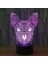 3D Optik Illüzyon LED Lamba Hayvan Gece Işığı, USB Powered 16 Renk Yanıp Sönen Dokunmatik Anahtar Çocuklar Için Yatak Odası Dekorasyon Aydınlatma Yenilik Noel Doğum Günü Hediyesi (Yurt Dışından) 1