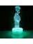 3D Gül Çiçek Gece Lambası LED Lamba Illusion 7 Renk Değiştirme Dokunmatik Anahtar Masa Masa Dekorasyon Lambaları Doğum Günü Hediyesi Akrilik Taban USB Kablosu Oyuncak (Yurt Dışından) 3