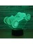 Lamba 3D LED Araba Gece Lambası, Komidin 16 Renk Değiştirme Atmosfer Lambası Çocuklar Için USB Kablosu ile Yatak Odası Dekorasyon Noel Doğum Günü Hediyesi (Yurt Dışından) 1