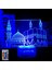 3D Müslüman Allah Islam LED Gece Işığı Lambası Illusion Gece Lambası 16 Renk Değiştirme Masa Masası Dekorasyon Lambaları Hediye Akrilik Düz Abs Taban USB Kablosu Oyuncak (Yurt Dışından) 1
