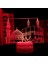 3D Müslüman Allah Islam LED Gece Işığı Lambası Illusion Gece Lambası 16 Renk Değiştirme Masa Masası Dekorasyon Lambaları Hediye Akrilik Düz Abs Taban USB Kablosu Oyuncak (Yurt Dışından) 3