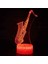 LED Gece Işıkları 3D Illusion Sanatsal Müzik Aleti Modelleme Başucu Masa Lambası 16 Renk Değiştirme Uyku Aydınlatması Yetişkin Erkek Çocuk Oyuncakları Için Akıllı Dokunmatik Düğme (Yurt Dışından) 1