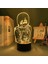 3D LED Lamba Anime Testere Adam Bayan Yatak Odası Dekoru Çocuklar Için Doğum Günü Hediyesi Manga Testere Adam LED Işık Başucu (Yurt Dışından) 2