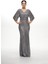 37367 Otoban Payet Elbise - Gri 3