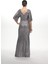 37367 Otoban Payet Elbise - Gri 5