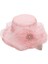 Eva Organza Çiçeği Büyük Sebir Katlanabilir Plaj Güneş Şapkası - Pembe (Yurt Dışından) 1