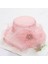 Eva Organza Çiçeği Büyük Sebir Katlanabilir Plaj Güneş Şapkası - Pembe (Yurt Dışından) 2