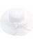 Eva Flodable Brim Brim Bowknot Dantel Beach Güneş Şapkası - Beyaz (Yurt Dışından) 1