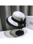 Eva Bowknot Dome Dantel Mesh Kadınların En Iyi Şapkası - Beyaz (Yurt Dışından) 2