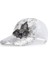 Eva Bowknot Rhinestone Yarım Örgü Nefes Alabilen Beyzbol Zirveli Şapka - Beyaz (Yurt Dışından) 1