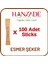 Hanzade Bitkisel Stick Kahverengi Esmer Şeker 100 Sticks 300 gr 2