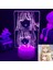 Anime My Dress-Up Darling Marin Kitagawa Figür 3D Gece Lambası Çocuk Hayranları Için, Uzaktan Kumandayla 16 Renk Değiştirme, Çocuk Odası Dekoru, Figür Manga Illusion LED Oyuncak La (Yurt Dışından) 1