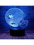 Cute Chiefs Futbol Kaskı 3D LED Optik Illüzyon Uyku Gece Lambası Uzaktan Kumandalı 7 Renkler Yatak Odası Dekoru Masa Lambası Çocuklar Için Doğum Günü Noel Hediyeleri Erkek ve Kız K (Yurt Dışından) 1