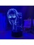 3D LED Illüzyon Işığı, Akrilik 3D Dekoratif Ortam Pencere Işığı, 3D Dışa Aktarma Gece Lambası Kısılabilir 3D LED Gece Lambası Anime Elektrikli Testere Adam Wrangler Yatak Odası Dek (Yurt Dışından) 3