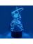 3D LED Illusion Lambası Inosuke Hashibira 3D Gece Işıkları Set Kimetsu Hiçbir Yaiba Dekor Ev Anime Koleksiyonu Tanjirou Aydınlatma LED Hediye 7 Renkli Dokunmatik Pxjd (Yurt Dışından) 1
