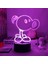 Plants Vs Zombies 3D Illusion Lambası Gece Işığı LED Anime Peashooter Ayçiçeği Figürü Aksiyon Figürü Dokunmatik 7 /16 Renkler Masa Lambası Erkek / Kız / Hayranlar Için Ev Dekorasyo (Yurt Dışından) 4
