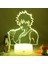 Hayranlar Için My Hero Academia 3D Gece Lambası-Optik Illüzyon LED Işıklar Uzaktan Kumanda ile 16 Renk Değişimi, My Hero Academia Çocuklar Için Anime Figürü Oyuncak Lambası Noel He (Yurt Dışından) 4