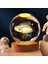 Ahşap Tabanlı 3D Gezegenler Kristal Top Şarj Edilebilir Kristal Top Gece Lambası 3D Oyulmuş Galaksi Top Lambası Parlayan Kristal Küre Çocuklar Için Taşınabilir Kristal Başucu Gece (Yurt Dışından) 1