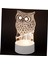 3 Adet 3D Gece Lambası Bebek Için Gece Lambası 3D Gece Lambası Çocuk Odası Için Gece Lambası Pille Çalışan Gece Lambası LED Modelleme Işığı Baykuş Dekoru 3D Illüzyon Lambası 3D Gec (Yurt Dışından) 2