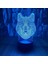 Sevimli Hayvanlar Kurt Başkanı Anime Karakter 3D LED Optik Illüzyon Uzaktan Kumandalı Uyku Gece Lambası 7 Renkler Yatak Odası Dekoru Masa Lambası Çocuklar Için Doğum Günü Noel Hedi (Yurt Dışından) 1