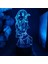 Aşk Savaş Anime 3D Erkek Için Gece Lambası 16 Renk Kız Odası Dekor Illusion LED Lamba USB Manga Kaguya Sama Şekil Uygun Çocuklar Hayranlar Noel Hediyeleri (Siyah Lamba) (Yurt Dışından) 1